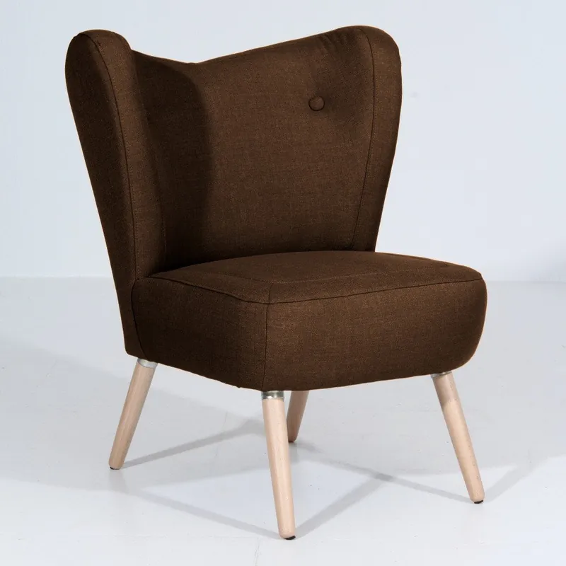 Oferta limitowana Ciemnobrązowy fotel Max Winzer Sari Bonami