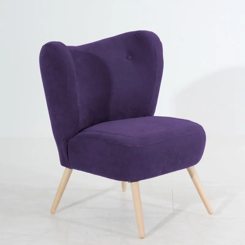 Fioletowy fotel Max Winzer Sari Velur Bonami Kup online