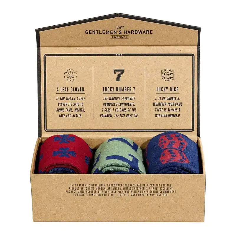 Wysoka jakość Zestaw 3 par skarpetek Gentlemen‘s Hardware Lucky Socks, rozm. 41-45 Bonami