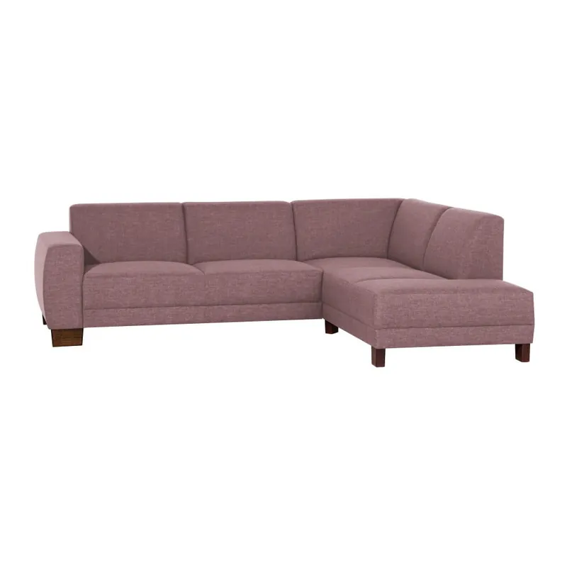 Taniej Różowa sofa narożna prawostronna Max Winzer Blackpool Bonami