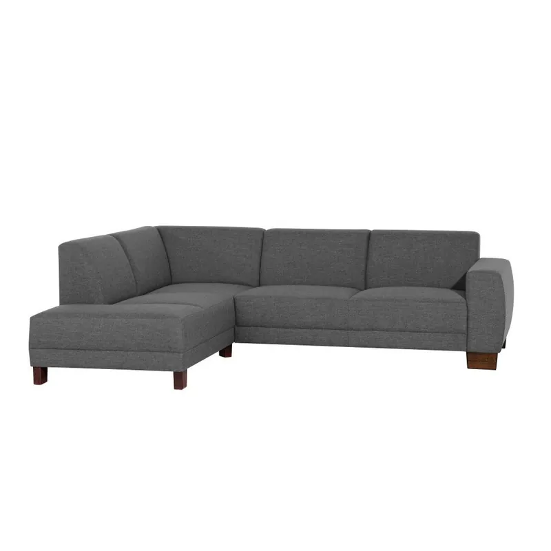 Taniej Antracytowa sofa narożna lewostronna Max Winzer Blackpool Bonami