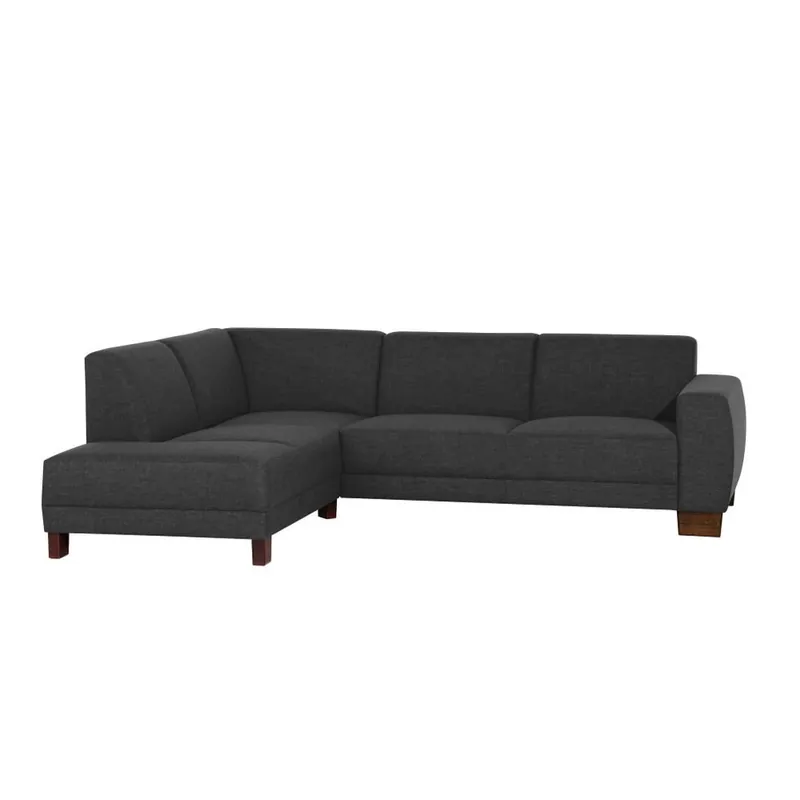 Czarna sofa narożna lewostronna Max Winzer Blackpool Bonami Nowy