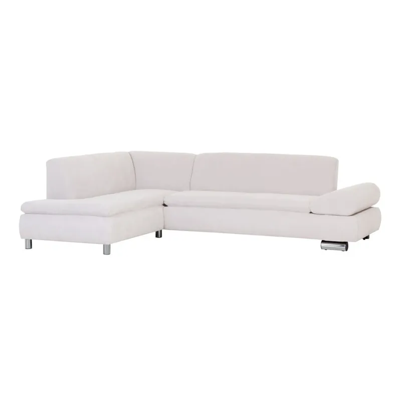 Kremowa sofa narożna lewostronna z regulowanym podłokietnikiem Max Winzer Palm Bay Bonami Rabat