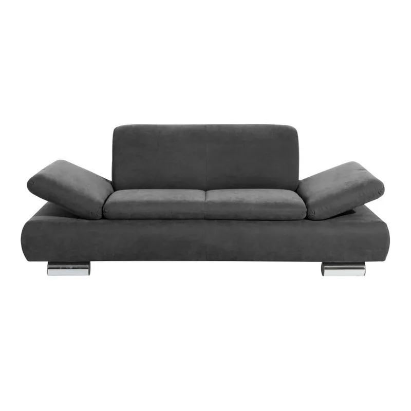 Antracytowa sofa 2-osobowa z regulowanymi podłokietnikami Max Winzer Terrence Anderson Bonami Okazja