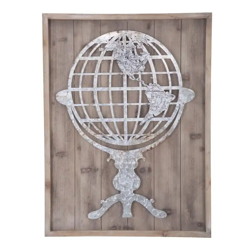 Bezpieczna płatność Drewniana dekoracja ścienna Mauro Ferretti Metal World Lux, 60x80 cm Bonami