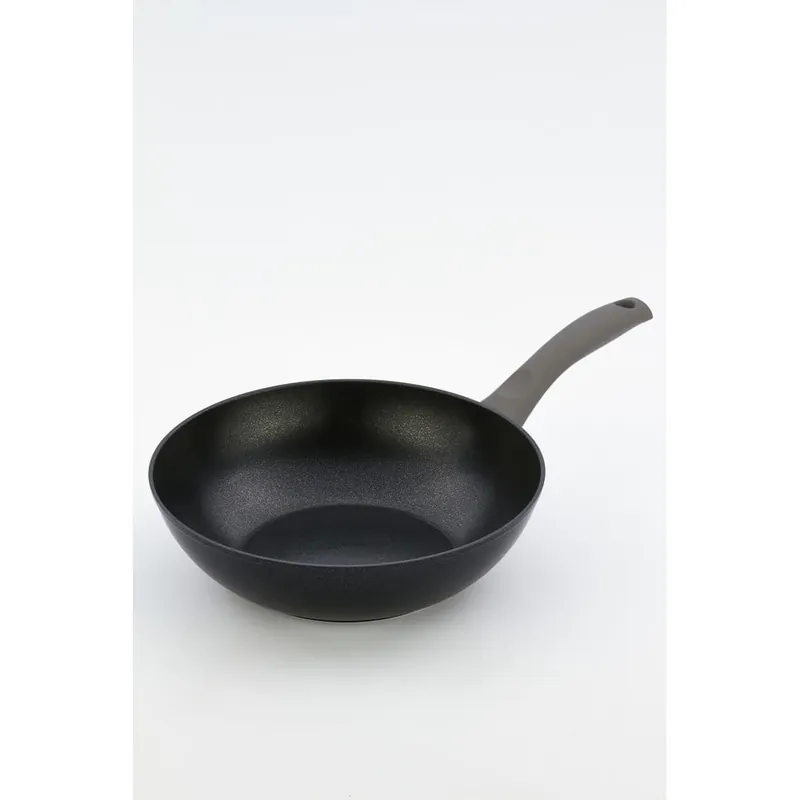 Najlepsza cena Wok z szarą rączką Bisetti Black Diamond, Ø 28 cm Bonami