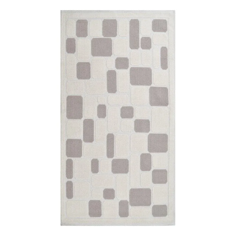 Wytrzymały dywan bawełniany Vitaus Mozaik Bej, 120x180 cm Bonami Hit sprzedaży