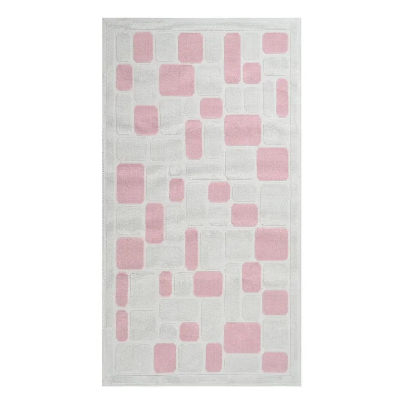 Wytrzymały dywan w kolorze pudrowym Vitaus Mozaik, 100x150 cm Bonami Obniżka ceny