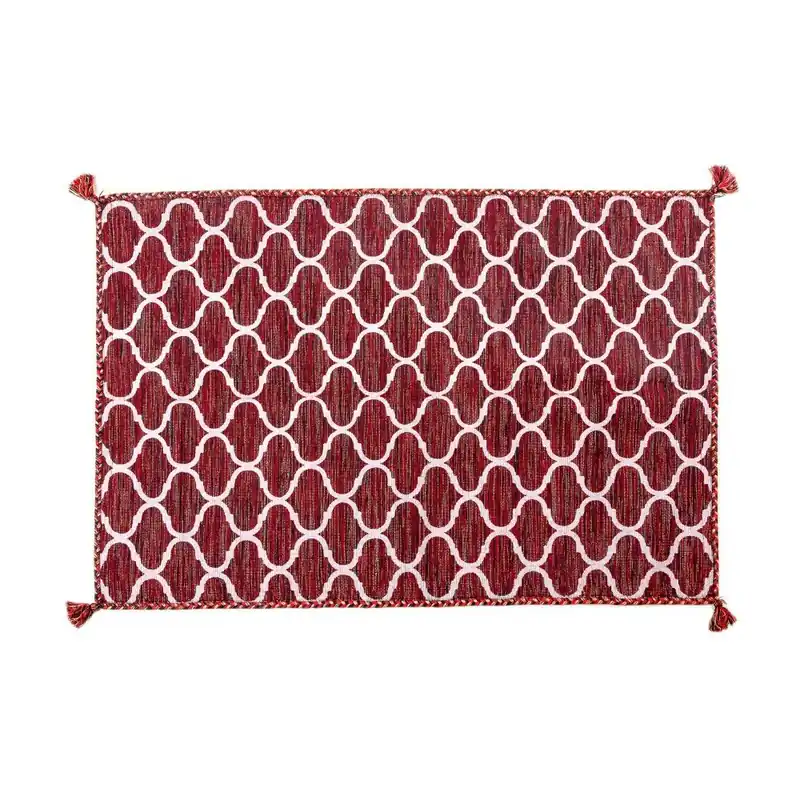 Bestseller Ciemnoczerwony dywan ręcznie tkany Navaei & Co Elegant Kilim 343, 180x120 cm Bonami