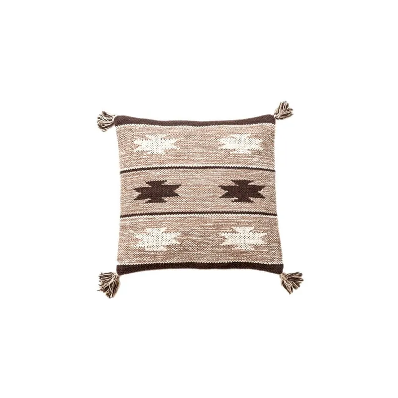 Beżowo-brązowa poduszka ręcznie tkana Navaei & Co Kalush Kilim, 45x45 cm Bonami Promocja