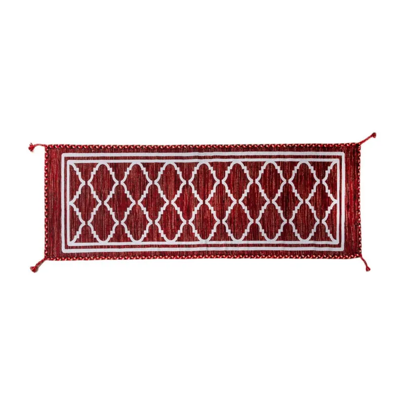Zniżka Ciemnoczerwony chodnik ręcznie tkany Navaei & Co Kilim Ethnic 105, 180x60 cm Bonami