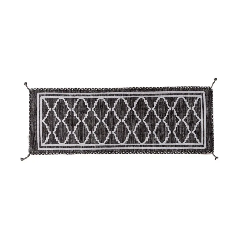 Czarno-biały chodnik ręcznie tkany Navaei & Co Kilim Ethnic 108, 180x60 cm Bonami Okazja
