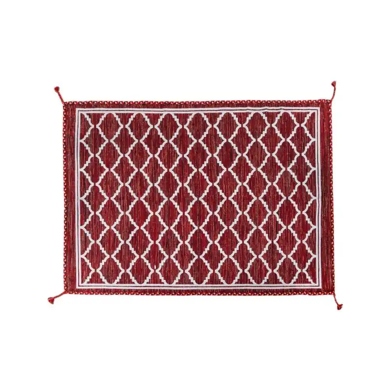 Cena promocyjna Ciemnoczerwony dywan ręcznie tkany Navaei & Co Kilim Ethnic 305, 230x160 cm Bonami