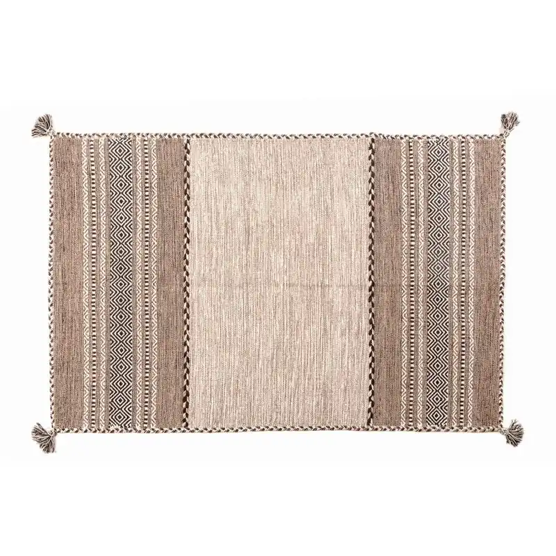 Beżowo-brązowy dywan ręcznie tkany Navaei & Co Kilim Tribal 305, 150x90 cm Bonami Do wyczerpania zapasów
