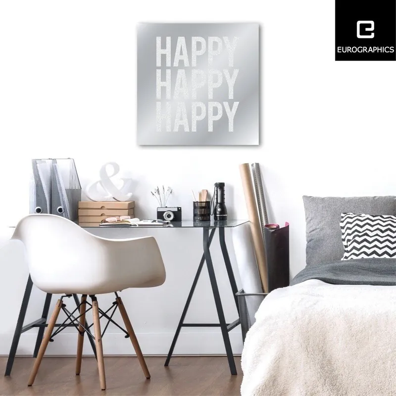 Lustro Eurographics Happy, 50x50 cm Bonami Dostępne od ręki