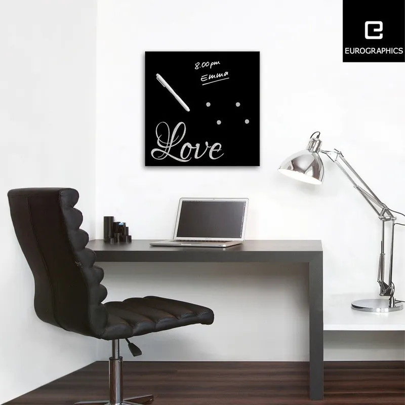 Najlepsza cena Tablica magnetyczna Eurographics Silver Love, 30x30 cm Bonami