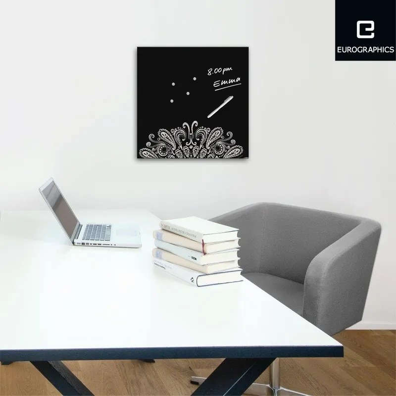 Łatwy zwrot Tablica magnetyczna Eurographics Silver Ornament, 30x30 cm Bonami