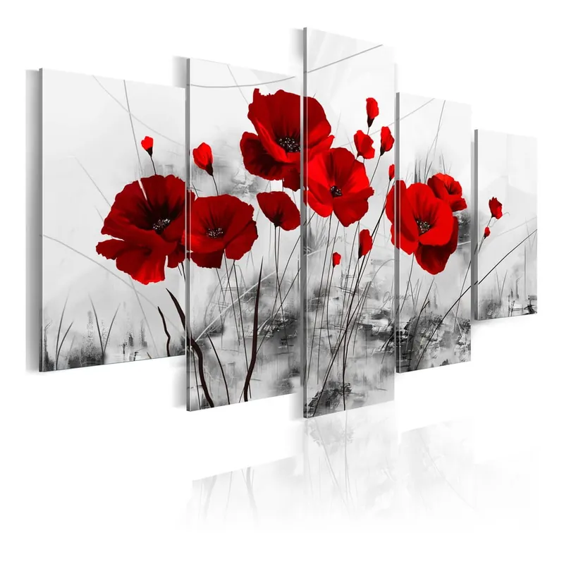 Obraz na płótnie Bimago Red Miracle 100x50 cm Bonami Darmowy zwrot