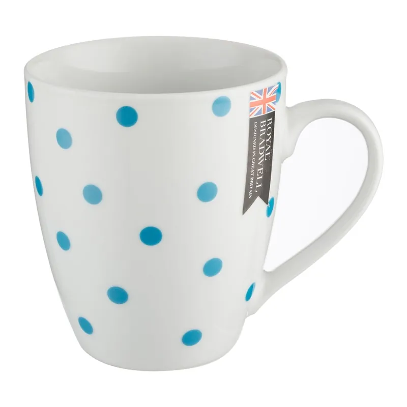 Bezpieczna płatność Biały kubek Price & Kensington Polka Dot, 390 ml Bonami