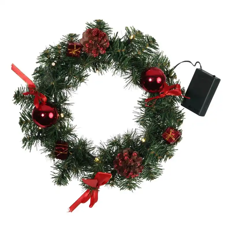 Zamów dziś Wieniec dekoracyjny LED Best Season Decorage Red Ribbons, ⌀ 30 cm Bonami