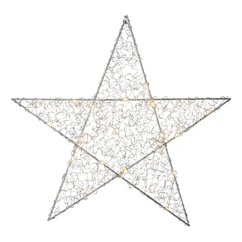 Wisząca dekoracja świetlna LED Best Season Loop Star Metal Bonami Oferta limitowana