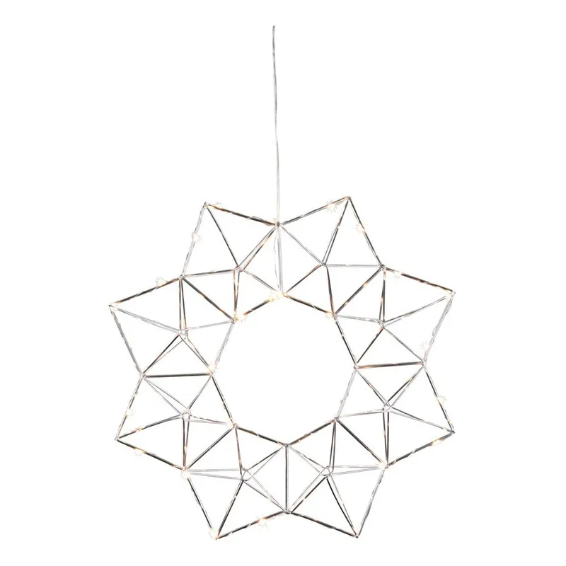 Dekoracja świetlna LED w kolorze srebra Best Season Edge, ø 30 cm Bonami Hit cenowy
