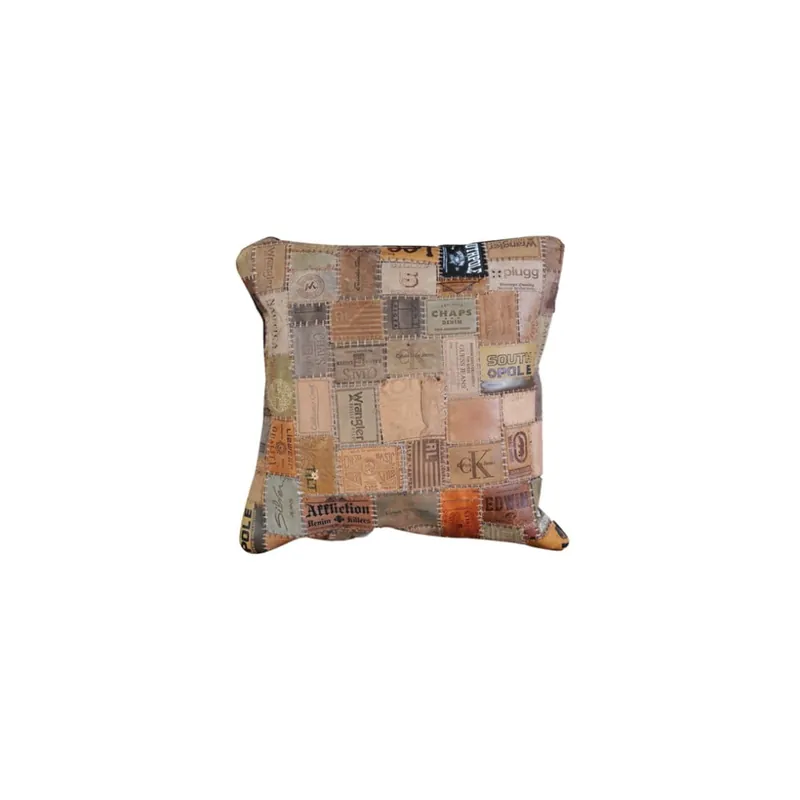 Brązowa poduszka skórzana Fuhrhome New Orleans, 45x45 cm Bonami Szybka wysyłka
