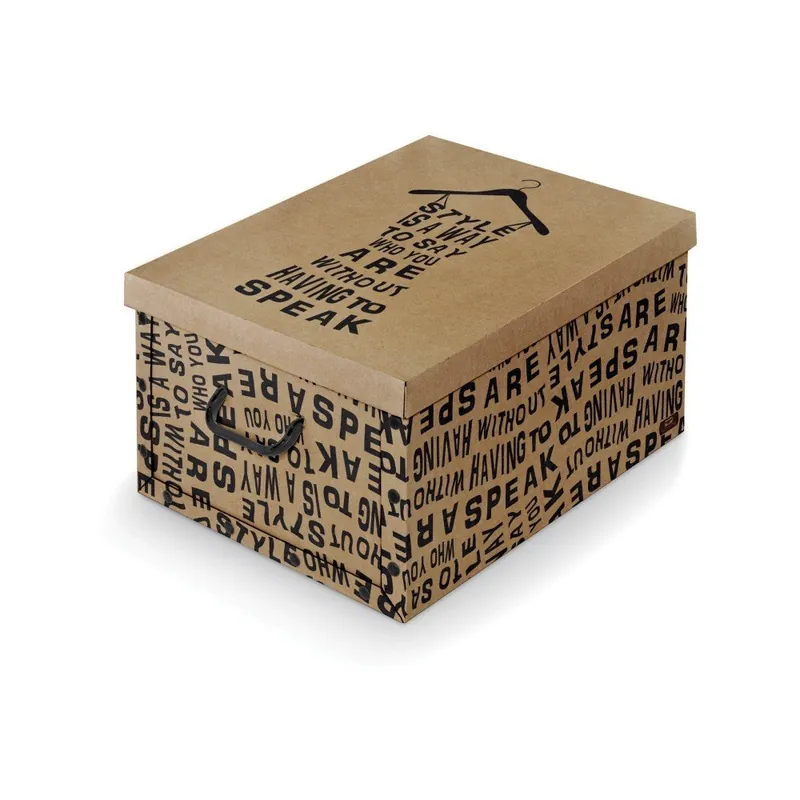 Brązowe pudełko Domopak Kraft, dł. 50 cm Bonami Tani