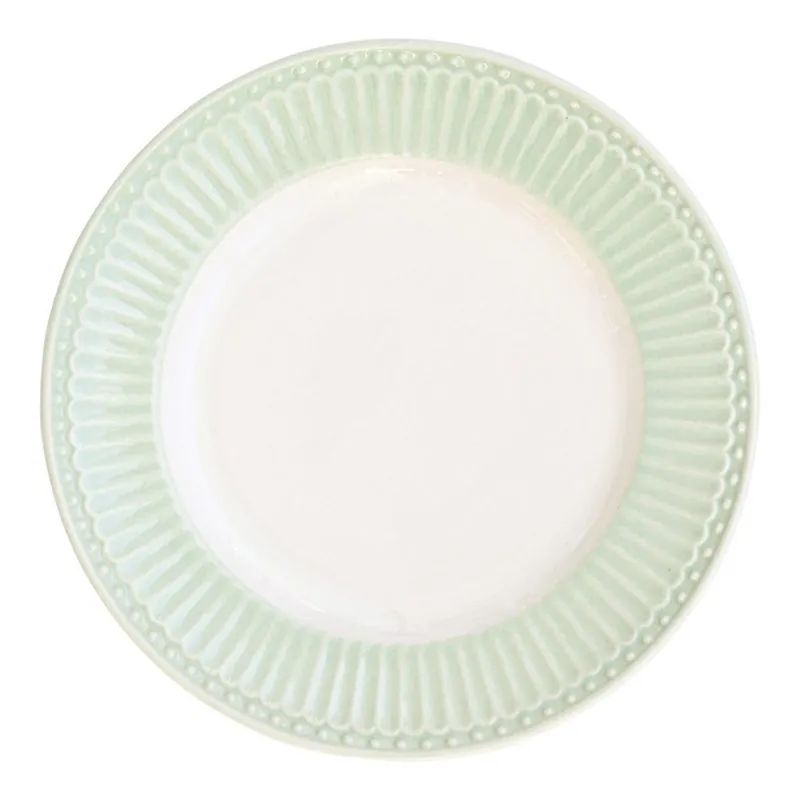 Talerz z zieloną krawędzią Green Gate Alice, ⌀ 17,5 cm Bonami Cena promocyjna
