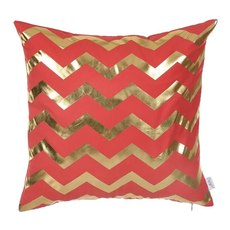 Czerwona poszewka na poduszkę Mike & Co. NEW YORK Zig Zag, 45x45 cm Bonami Oferta