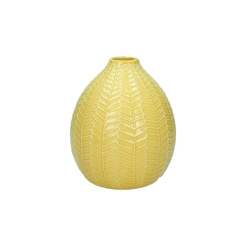 Cytrynowy wazon ceramiczny HF Living, 18,5 cm Bonami Nowość