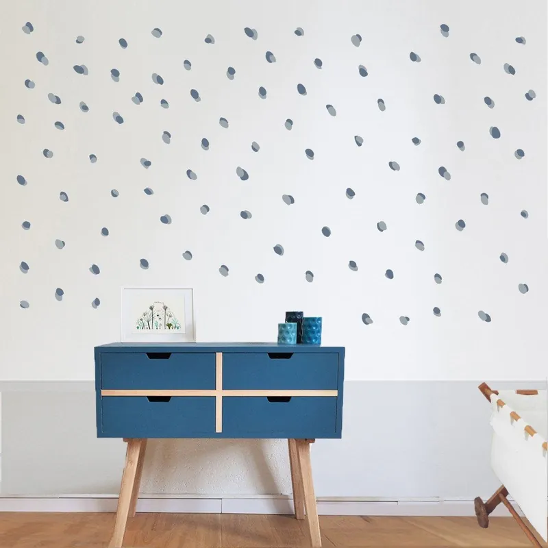 Niebieskie naklejki na ścianę Art For Kids Dots Bonami Taniej