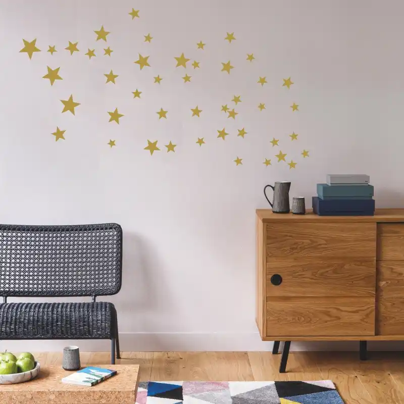 Naklejki na ścianę w kolorze złota Art For Kids Stars Bonami Tylko dziś