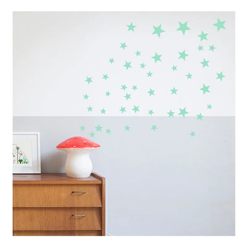 Miętowe naklejki na ścianę Art For Kids Stars Bonami Tani