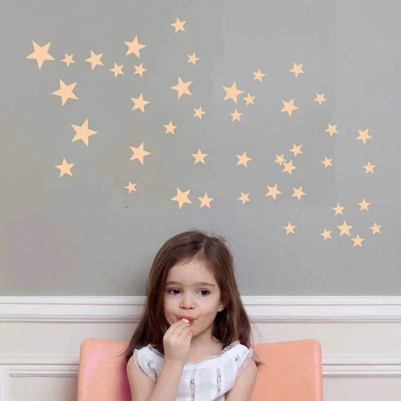 Cena promocyjna Różowe naklejki na ścianę Art For Kids Stars Bonami