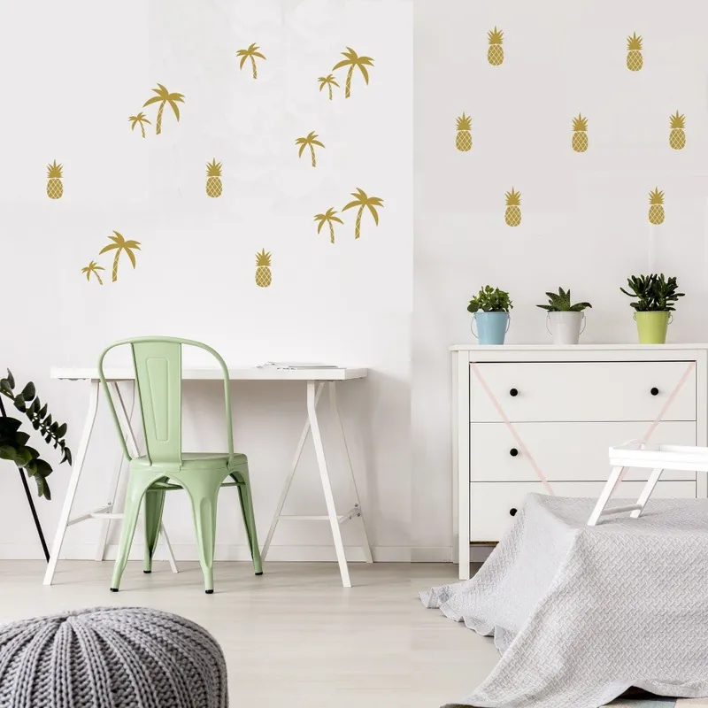Oferta Naklejki na ścianę w kolorze złota Art For Kids Tropical Bonami