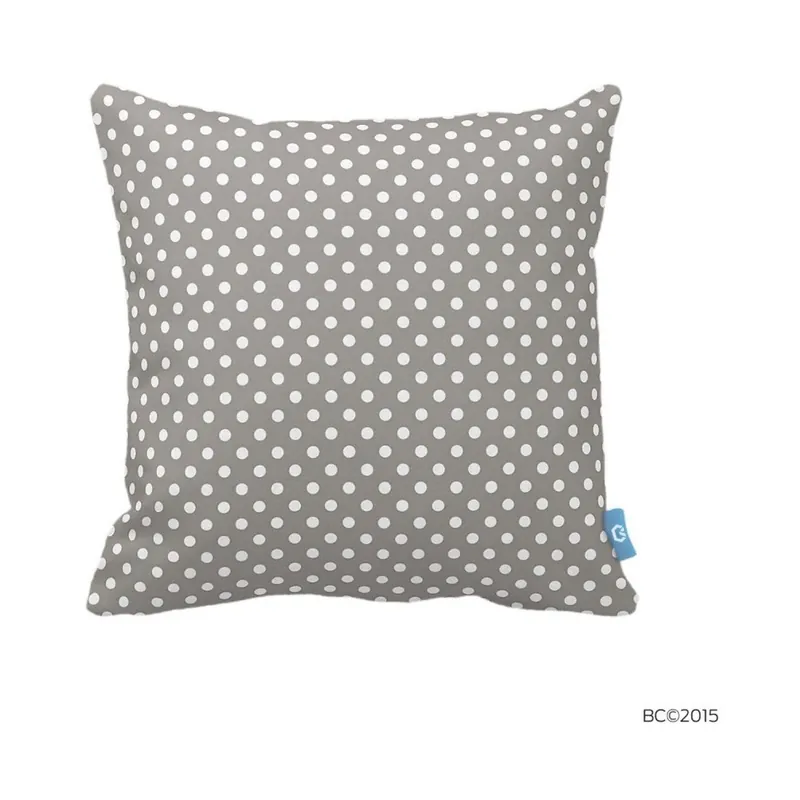Hit cenowy Szara poduszka w białe kropki Homemania Dots, 43x43 cm Bonami