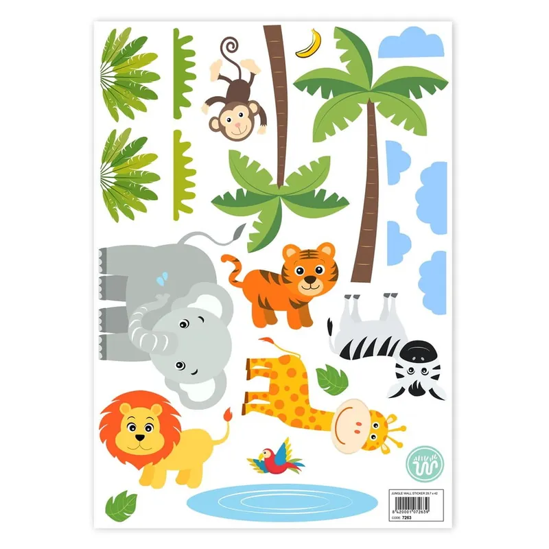 Hit cenowy Naklejki na ścianę Little W Jungle, 29,7x42 cm Bonami