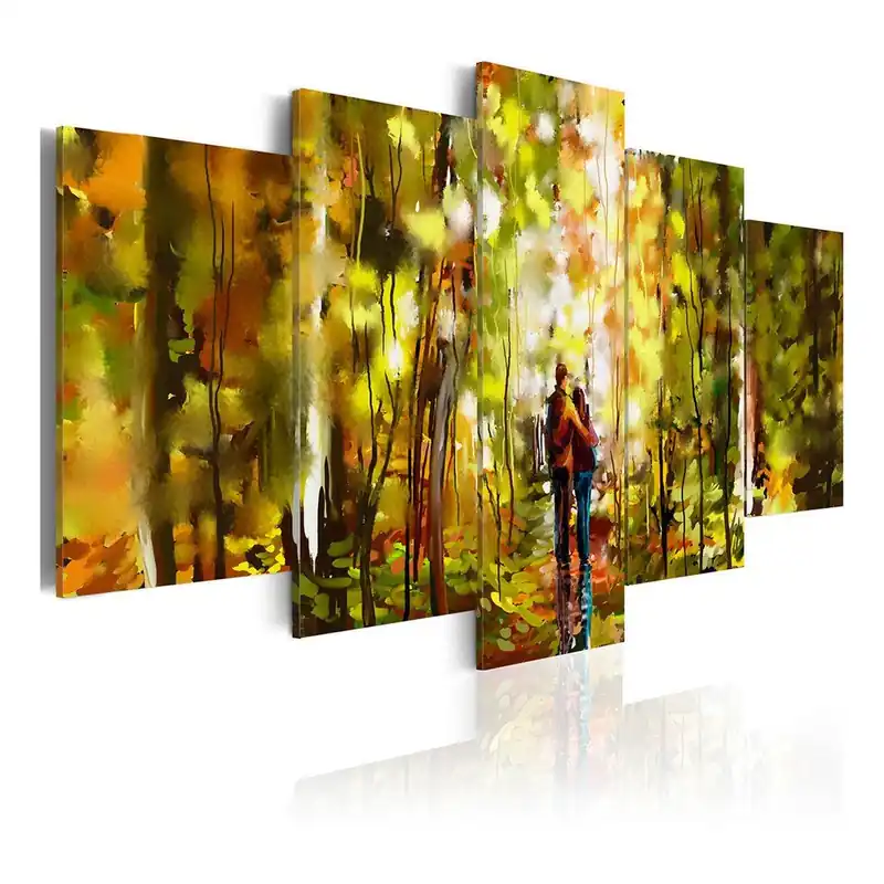 Ograniczona ilość Obraz na płótnie Artgeist Romantic Walk, 200x100 cm Bonami