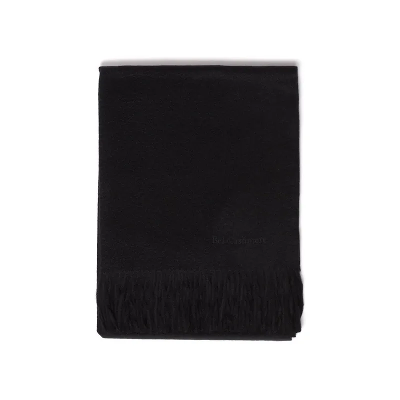 Zamów dziś Czarny szal kaszmirowy Bel cashmere Lea, 200x70 cm Bonami