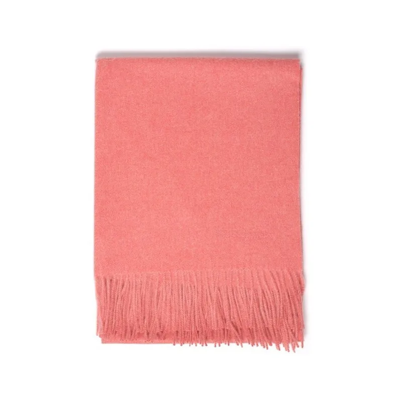 Zniżka Łososiowy szal kaszmirowy Bel cashmere Lea, 200x70 cm Bonami