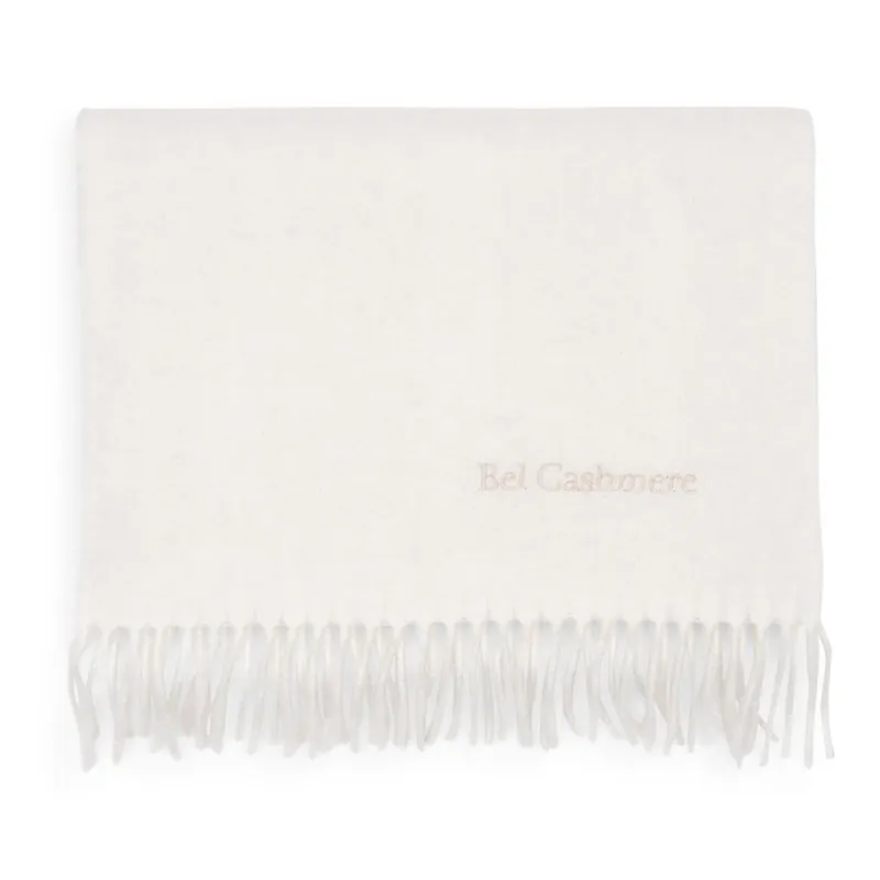 Biały szal kaszmirowy Bel cashmere Dina, 180x30 cm Bonami Wybór klientów