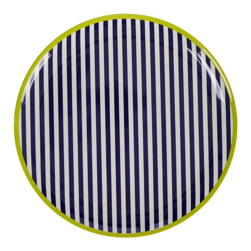 Czarno-biały talerz w paski Premier Housewares Mimo, ⌀ 36 cm Bonami Obniżka ceny