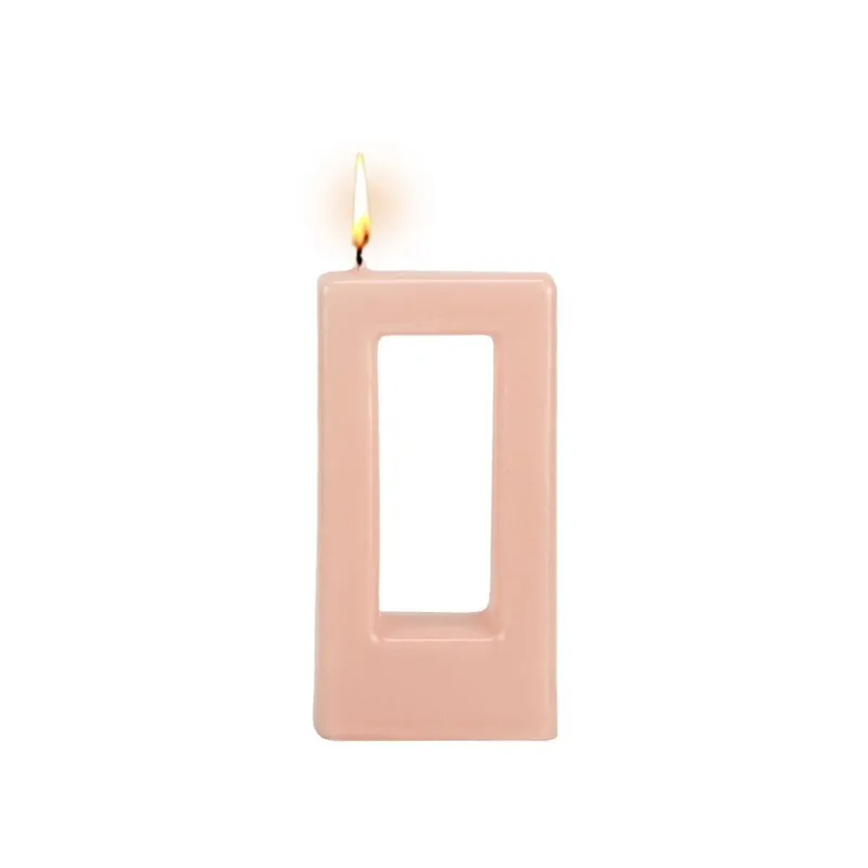 Oferta Różowa świeca Alusi Quadra Una, 3 h Bonami