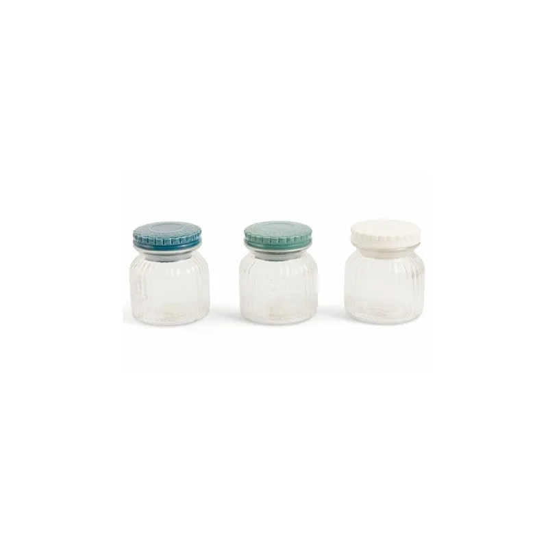 Zestaw 3 pojemników Villa d‘Este Pastel, wysokość 12 cm Bonami Tani
