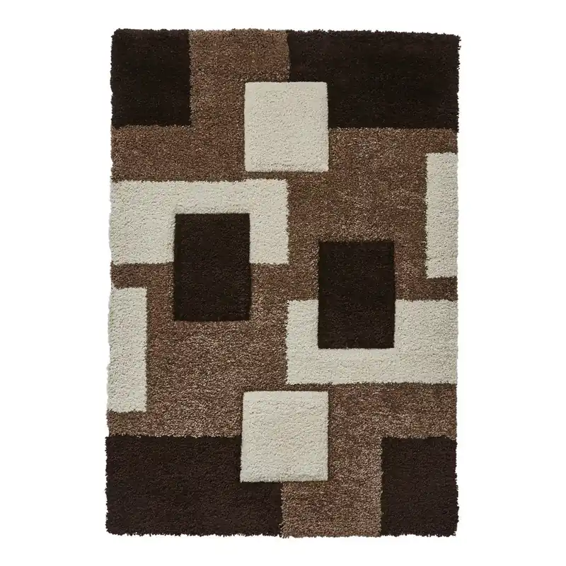 Super okazja Beżowy dywan z geometrycznym wzorem Think Rugs Fashion, 120x170 cm Bonami