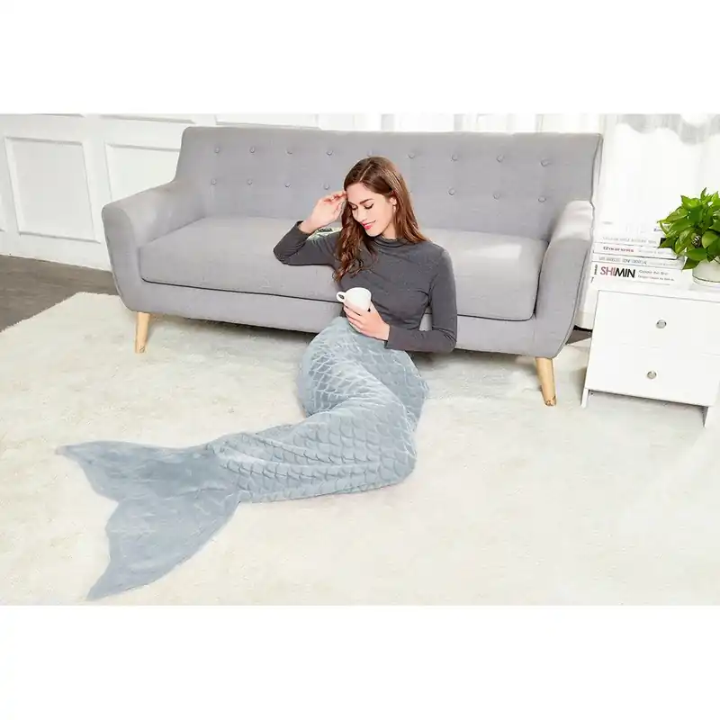 Bestseller Szary koc z mikrowłókna DecoKing Siren, 190 cm Bonami