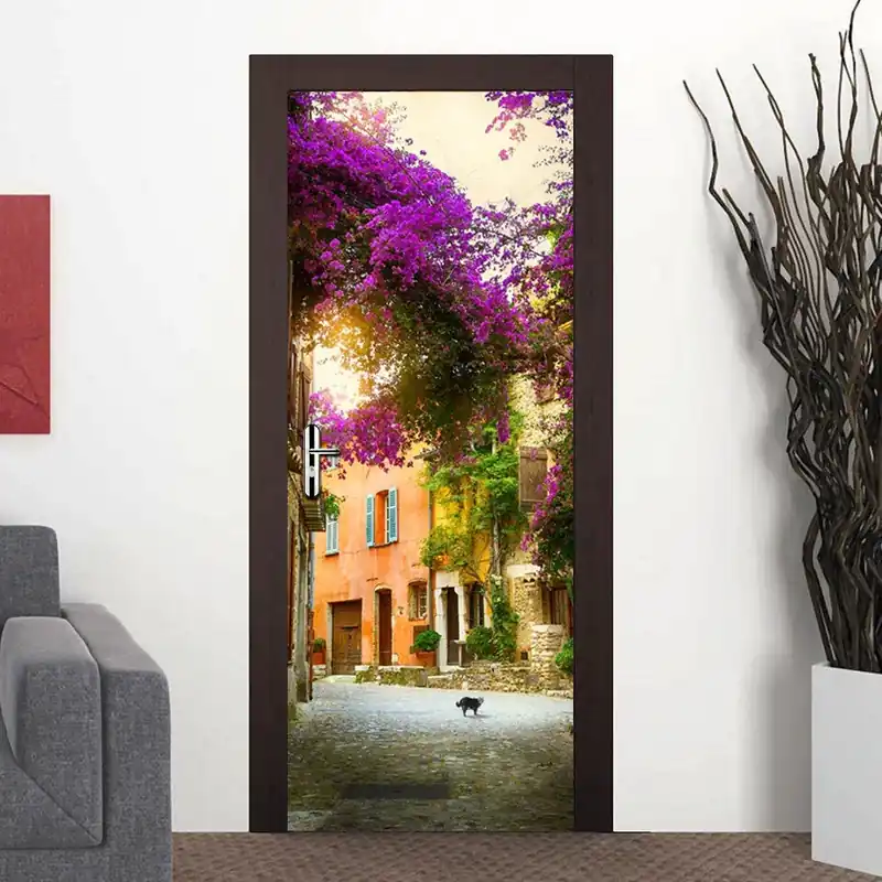Bezpieczna płatność Tapeta na drzwi WALPLUS Spring Garden, 88x200 cm Bonami