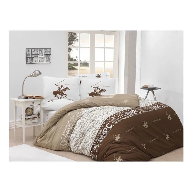 Bestseller Pościel dwuosobowa z prześcieradłem Beverly Hills Polo Club Greaves, 200x220 cm Bonami
