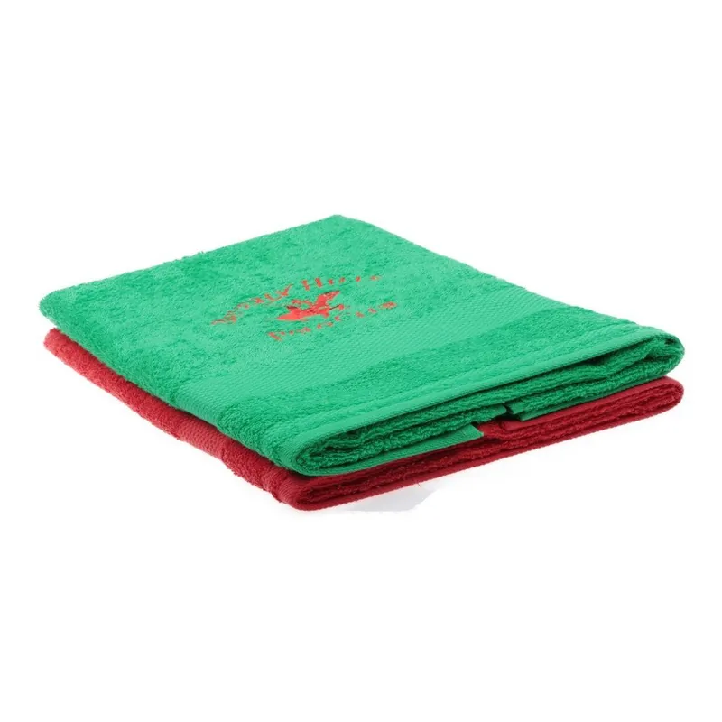 Zestaw zielonego i czerwonego ręcznika Beverly Hills Polo Club Tommy Orj, 50x100 cm Bonami Oferta czasowa